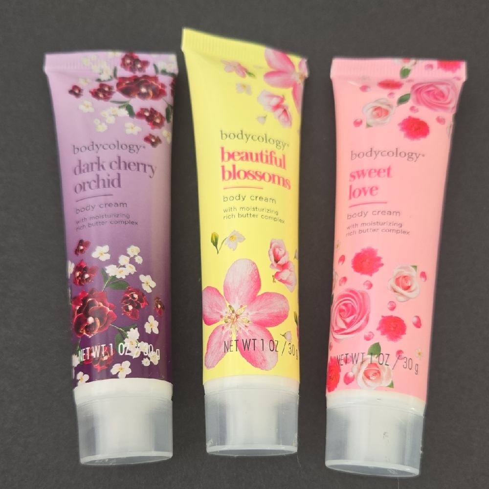 bodycology Body Cream Trio - Dark Cherry Orchid, Beautiful Blossoms, Sweet Love